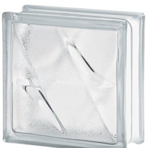 Υαλότουβλο στέλλα stella άχρωμο 19x19cm Τσεχίας