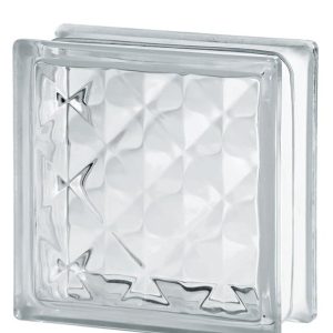 Υαλότουβλο ντάιαμοντ pyramid άχρωμο 19x19 cm Τσεχίας