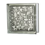 Υαλότουβλο Μωζαΐκ (Maya) άχρωμο 19×19 cm