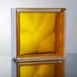 Υαλότουβλο σύννεφο κίτρινο εσωτερικής χρήσης 19×19 cm