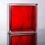 Υαλότουβλο σύννεφο κόκκινο εσωτερικής χρήσης 19×19 cm