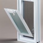 Πλαστικό παράθυρο αντί 2 υαλότουβλων 19x19 cm με διπλό τζάμι