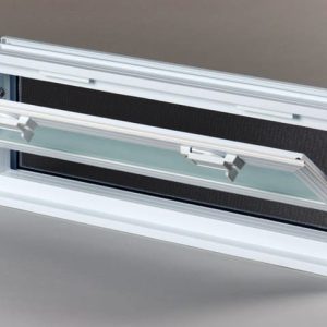 Πλαστικό παράθυρο αντί 3 υαλότουβλων 19x19 cm με διπλό τζάμι