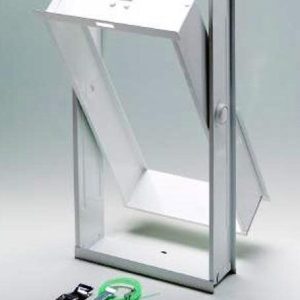 Μεταλλικό πλαίσιο παραθύρου για δύο υαλότουβλα 19x19 cm