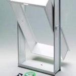 Μεταλλικό πλαίσιο παραθύρου για δύο υαλότουβλα 24x24 cm