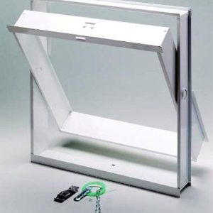 Μεταλλικό πλαίσιο παραθύρου για τέσσερα υαλότουβλα 19x19 cm