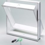 Μεταλλικό πλαίσιο παραθύρου για τέσσερα υαλότουβλα 24x24 cm