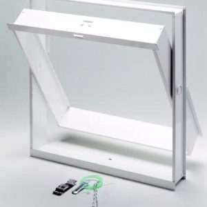 Μεταλλικό πλαίσιο παραθύρου για τέσσερα υαλότουβλα 24x24 cm