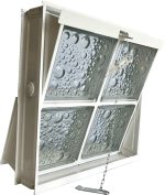 Μεταλλικό πλαίσιο παραθύρου για τέσσερα υαλότουβλα 24×24 cm - Image 3