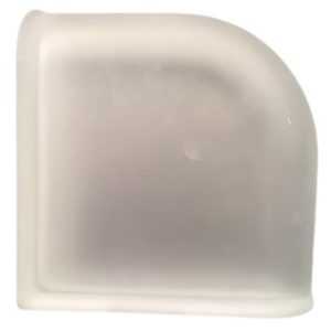 Τερματικό υαλότουβλο διπλό σύννεφο σατινέ 19×19cm πάχους 8cm