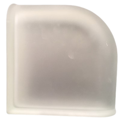 Τερματικό υαλότουβλο διπλό σύννεφο σατινέ 19×19cm πάχους 8cm