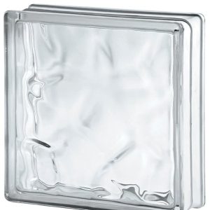 Υαλότουβλο σύννεφο άχρωμο 14,5×14,5cm πάχους 9,6cm