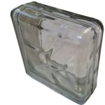 Τερματικό υαλότουβλο διπλό σύννεφο άχρωμο 19×19 cm