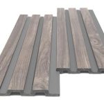Panel Τοίχου με 3D Πηχάκια Piano 00 Walnut Dark Grey