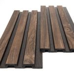 Panel Τοίχου με 3D Πηχάκια Piano 54 Walnut Dark Brown