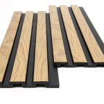 Panel Τοίχου με 3D Πηχάκια Piano F4 Natural Oak Black
