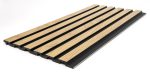 Panel Τοίχου με 3D Πηχάκια Piano F4 Natural Oak Black - Image 5