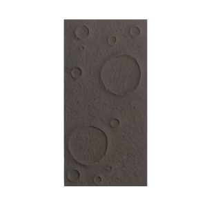 3D Panel Τοίχου PU Stone Crater Light Black_