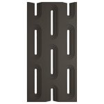 3D Panel Τοίχου PU Gap Oval Light Black με οβάλ ανάγλυφο μοτίβο
