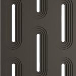 3D Panel Τοίχου PU Gap Oval Light Black - Image 2