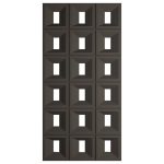 3D Panel Τοίχου PU Gap Rect Light Black με ορθογώνιες εσοχές