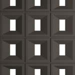 3D Panel Τοίχου PU Gap Rect Light Black - Image 2