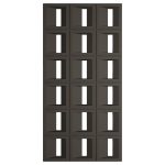 3D Panel Τοίχου PU Gap Window Light Black 120x60x3cm