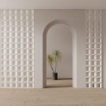 3D Panel Τοίχου PU Gap Window Light Black - Image 3