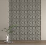 3D Panel Τοίχου PU Geometry Arch Light Black - Image 3