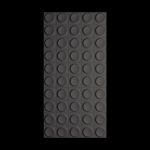 3D Panel Τοίχου PU Geometry Dots Light Black με κυκλικό ανάγλυφο σχέδιο