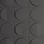 3D Panel Τοίχου PU Geometry Lego Light Black - Image 2