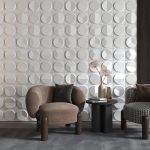 3D Panel Τοίχου PU Geometry Lego Light Black - Image 3