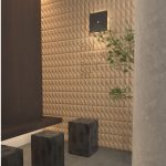 3D Panel Τοίχου PU Geometry Wave Light Black - Image 3