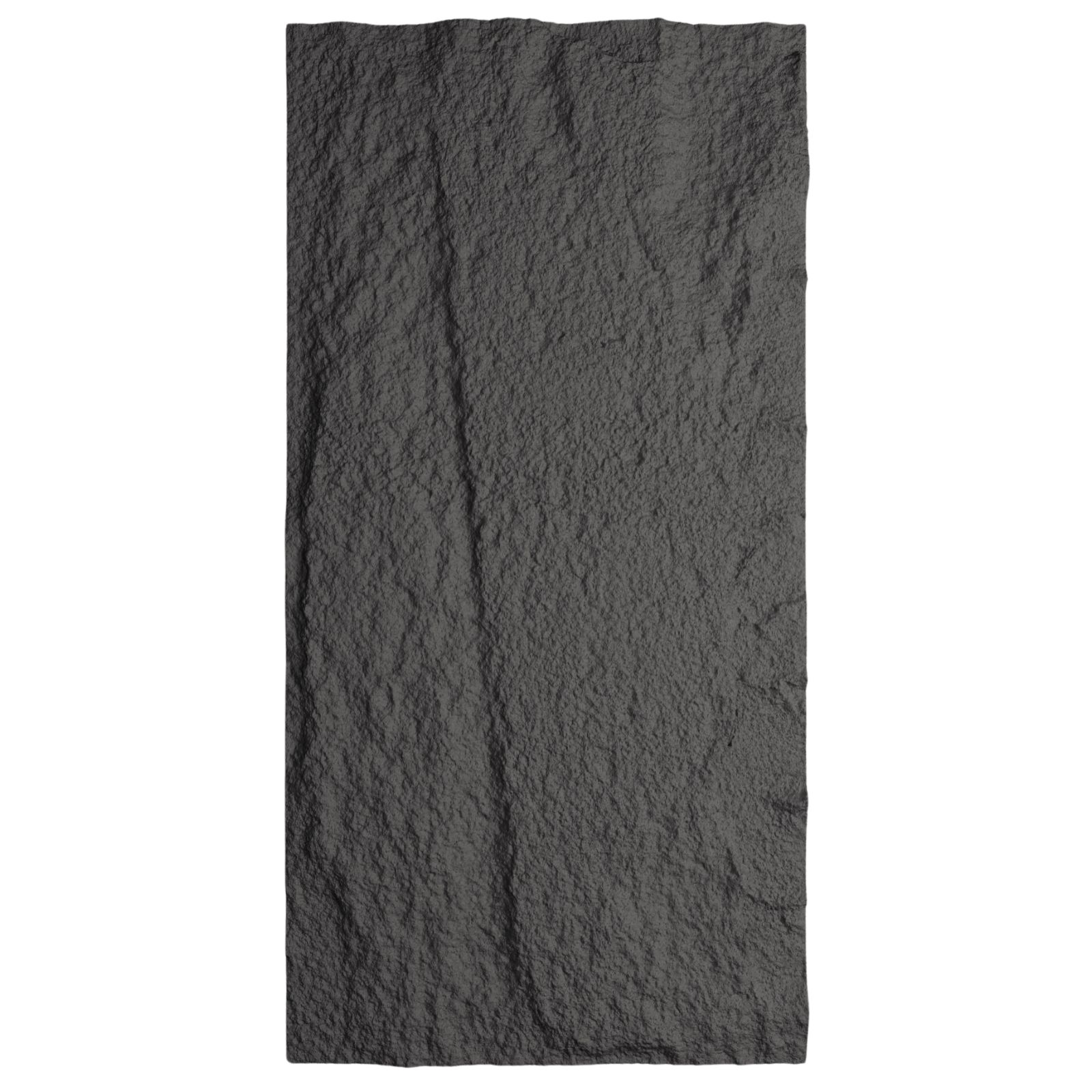 3D Panel Τοίχου PU Stone Obsidian Light Black
