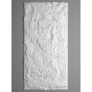 3D Panel Τοίχου PU Stone Obsidian Pure White