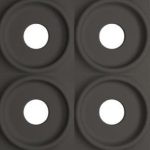 3D Panel Τοίχου PU Gap Dots Light Black - Image 2