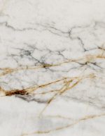 SPC Wall Panel Marble Gold R154 Rocko Tiles με όψη λευκού μαρμάρου και χρυσά νερά