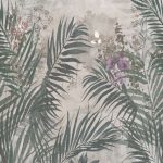 SPC Wall Panel Golden Cane A R161A Rocko Tiles με καλλιτεχνικό φυσικό ντεκόρ σε πράσινες αποχρώσεις.