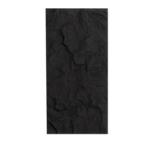 3D Panel Τοίχου PU Rock Vesuvius Black με ανάγλυφη υφή βράχου