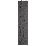 3D Panel Τοίχου PU Rock Vesuvius Light Black 290x60cm