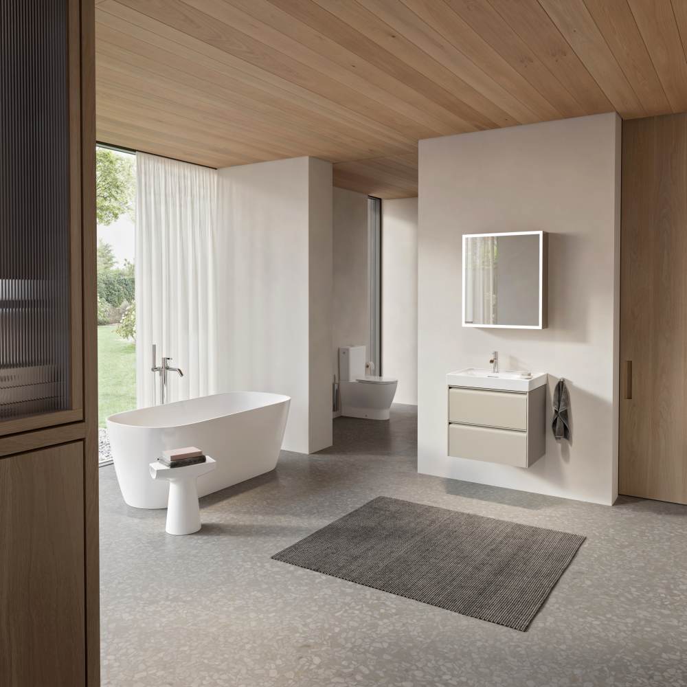 Μοντέρνο μπάνιο LAUFEN με νιπτήρα και λεκάνη υψηλής αισθητικής