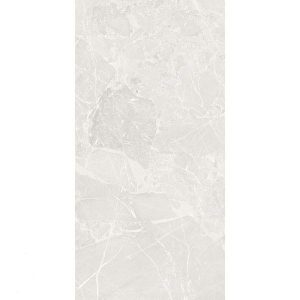 Πλακάκι Porcellanato 60x120 Meteor Blanco με λευκή stone look επιφάνεια