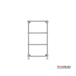 Θερμαινόμενη πετσετοκρεμάστρα Thermo Adelphi inox polished 50x90 σε μπάνιο