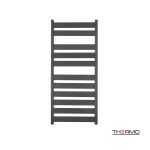 Θερμαινόμενη πετσετοκρεμάστρα Thermo Largo 120x50 black matt μπάνιου