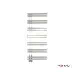 Θερμαινόμενη πετσετοκρεμάστρα Thermo SOLO 120×50 inox polished μπάνιου