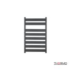 Θερμαινόμενη πετσετοκρεμάστρα Thermo Largo 80x50 black matt μπάνιου