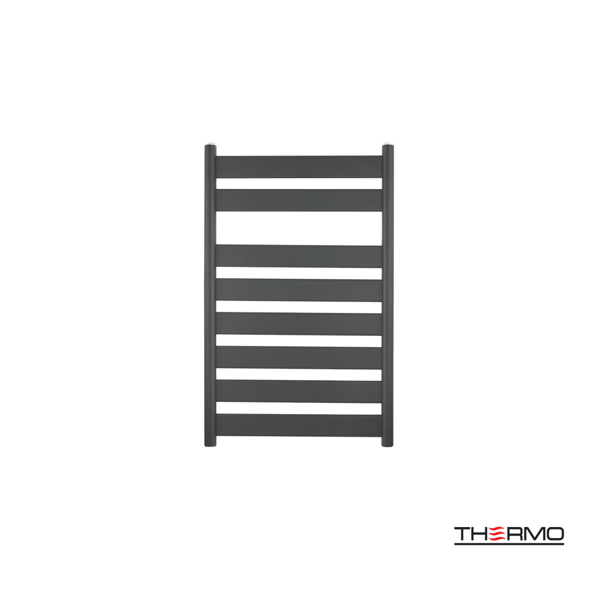 Θερμαινόμενη πετσετοκρεμάστρα Thermo Largo 80x50 black matt μπάνιου