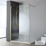 Διαχωριστικό ντουζιέρας Devon IWIS Walk-in 100×220cm Gold Brushed PVD