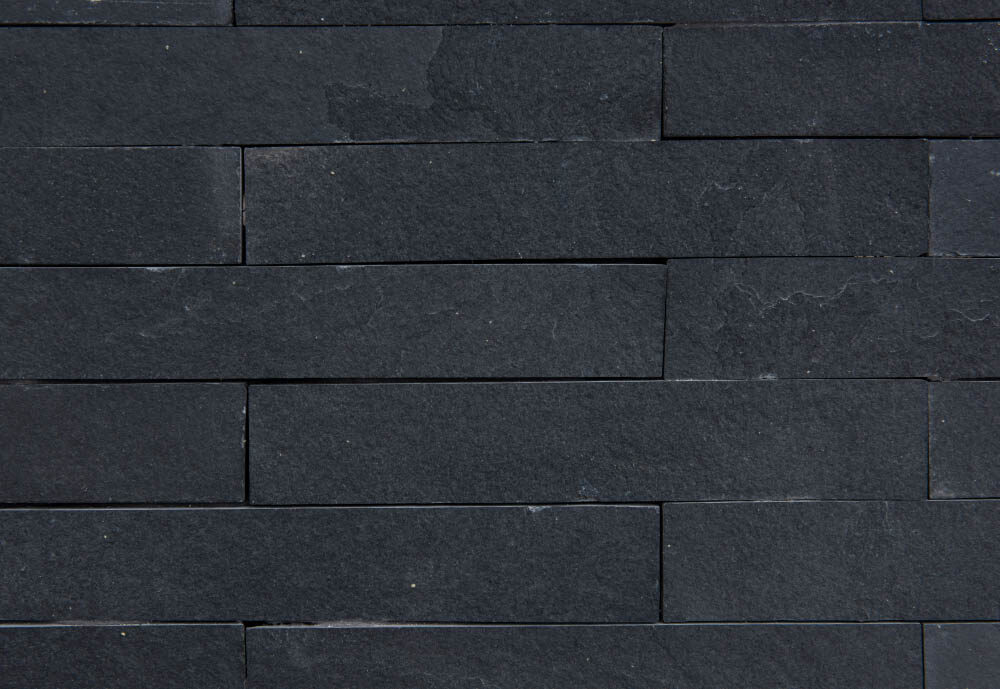 Black 5×30cm από φυσικό μαύρο ασβεστόλιθο για επενδύσεις τοίχων εσωτερικών και εξωτερικών χώρων