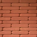 Φιλέτο Αντίκ Φωτιάς 2×4×20cm από φυσικό κόκκινο αμμόλιθο για επενδύσεις τοίχων